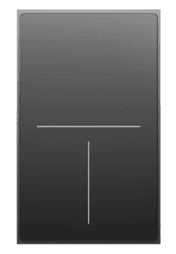 Push-button Light Switch (Grey) – 3 buttons