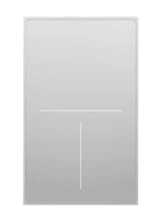 Push-button Light Switch (White) – 3 buttons