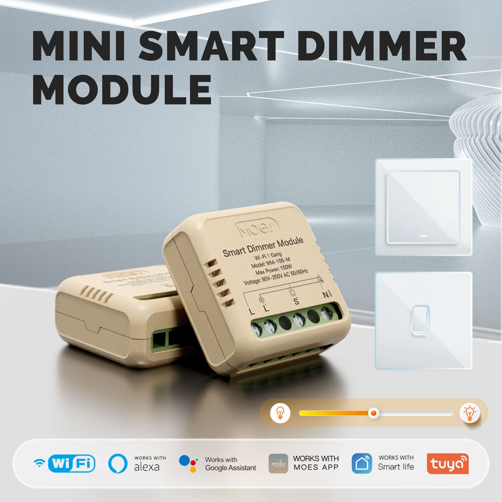 1-Gang WiFi Mini Dimmer Module
