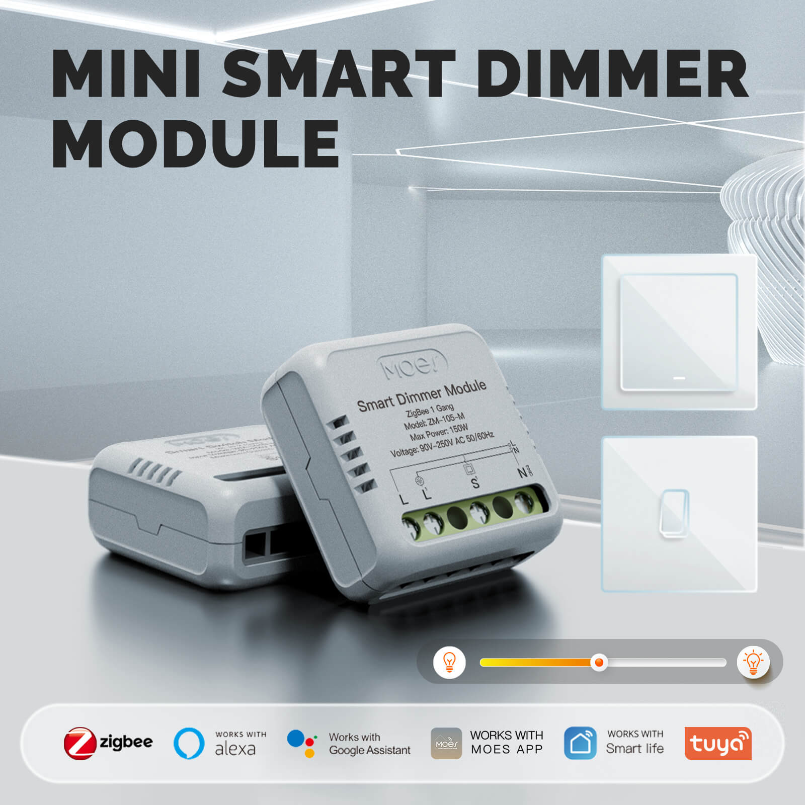 1-Gang Zigbee Mini Dimmer Module